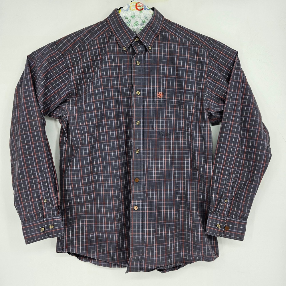 Ariat Pro Series Shirt Mens XL Fitted Button Down Long Sleeve Plaid Western